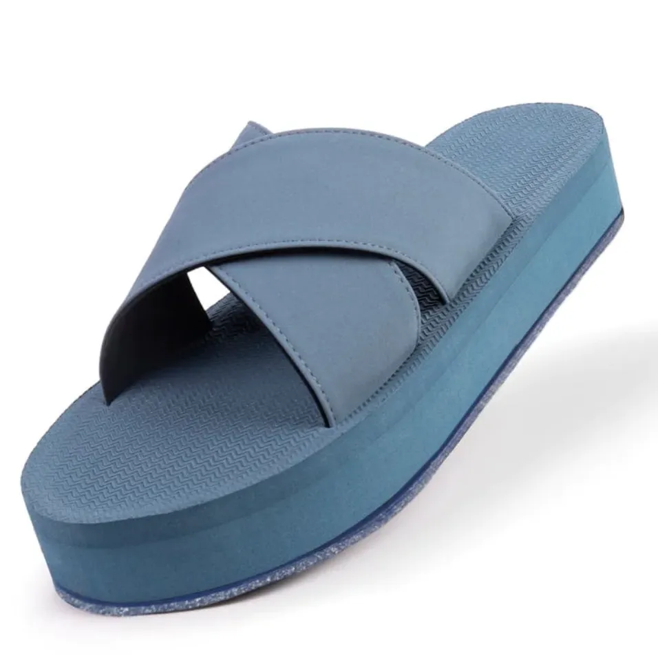 INDOSOLE WOMENS CROSS PLATFORM SNEAKER SOLE - INDIGO SOLE / SHORE