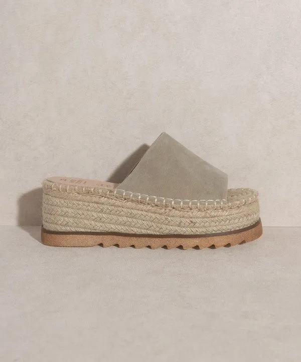 Ivy - Espadrille Platform Slide