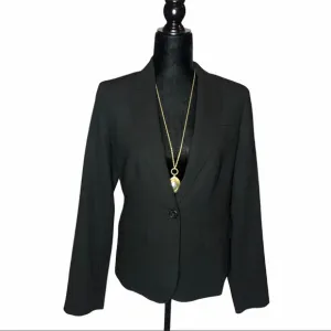 J. Crew One Button Black Blazer