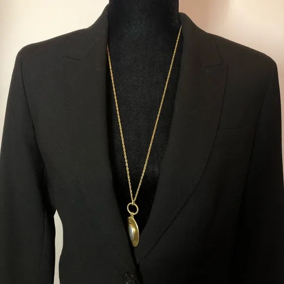 J. Crew One Button Black Blazer