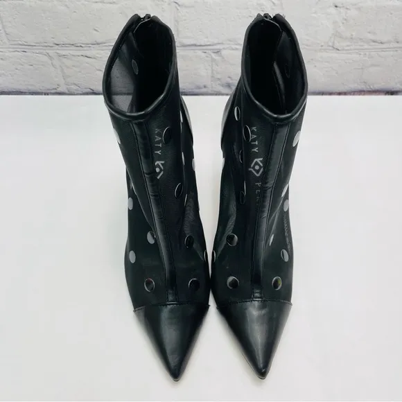 Katy Perry Jeffree Mesh Studded Ankle Boots 7.5