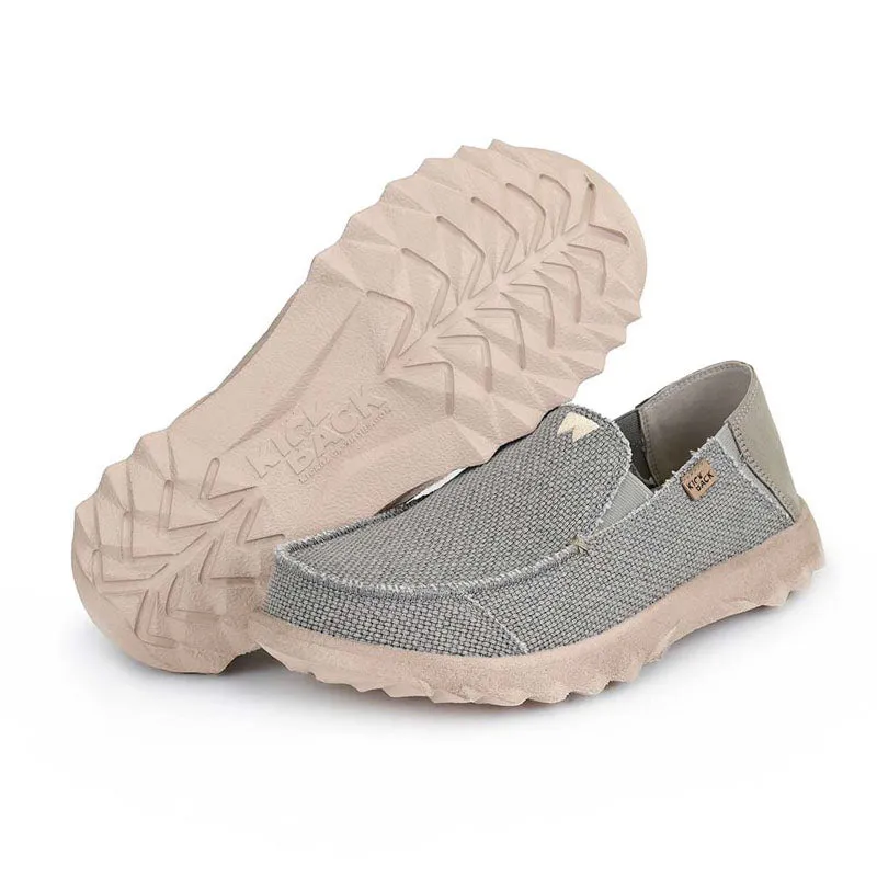 KICKBACK Couch Classic Woven Canvas Shoes in Rocket Grey