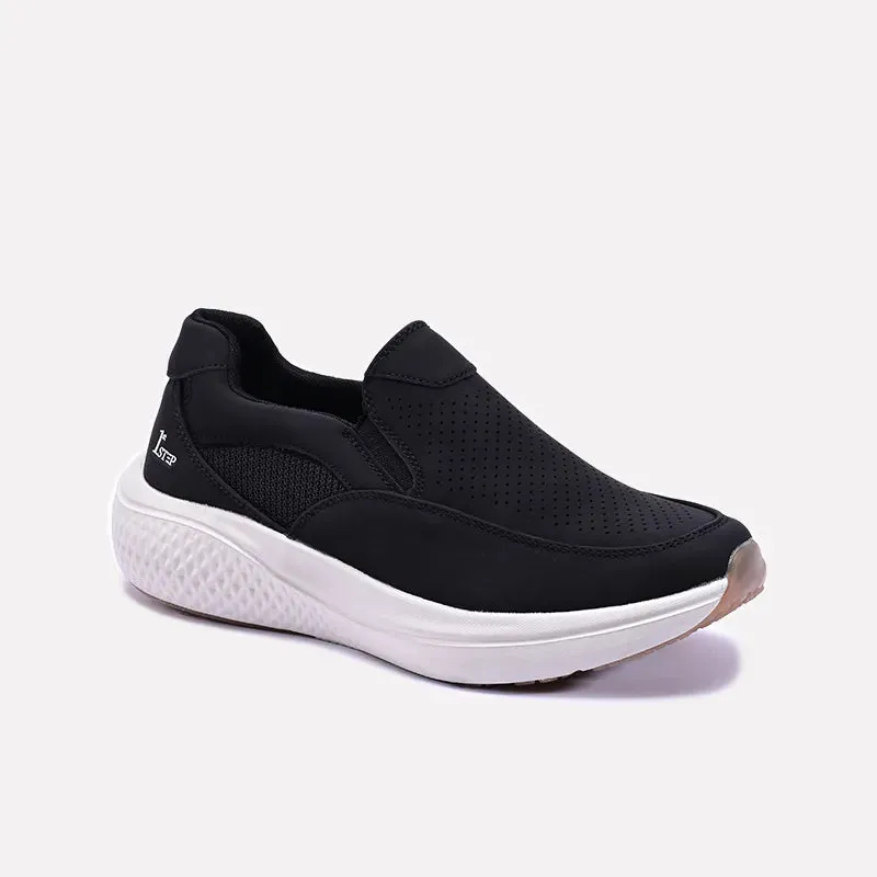 Kinetic Black Slip On Sneakers 0120494