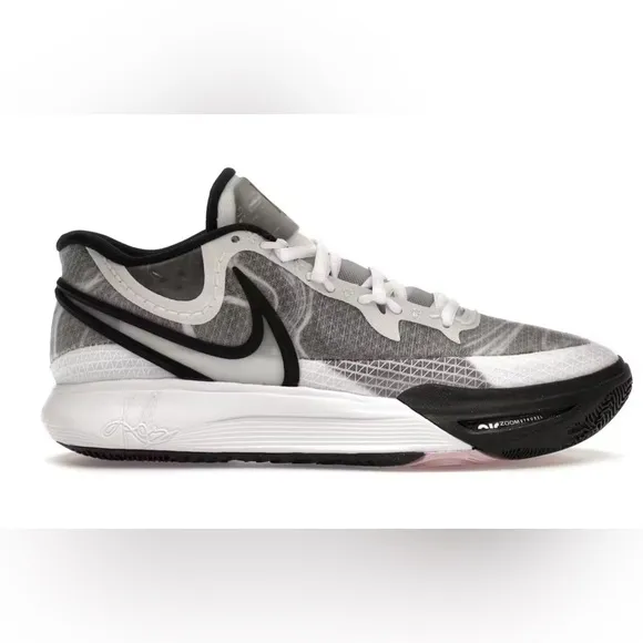 Kyrie 8 white/white-black sneakers youth size 5y girls