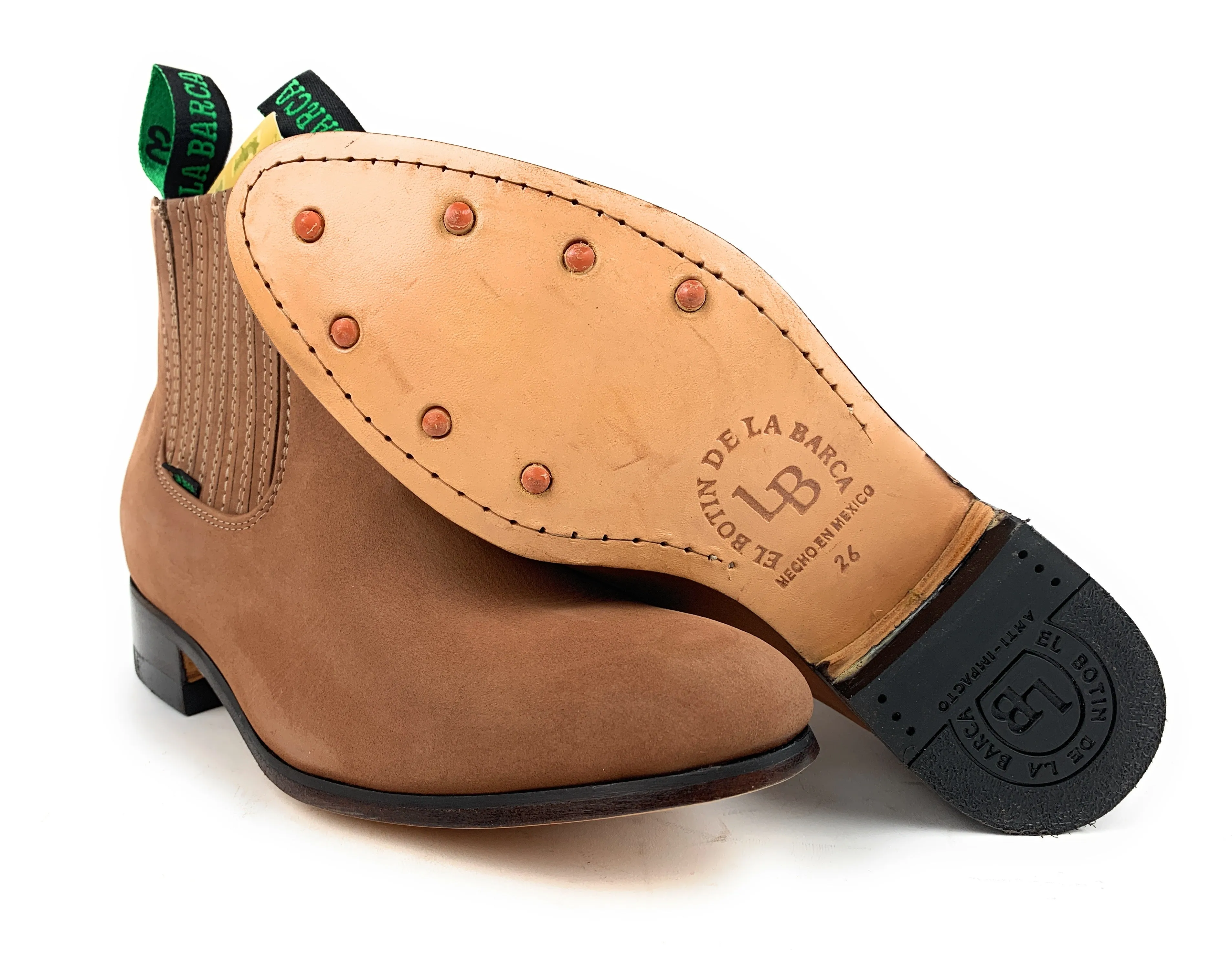 La Barca Men's Topo Suede Botin Charro