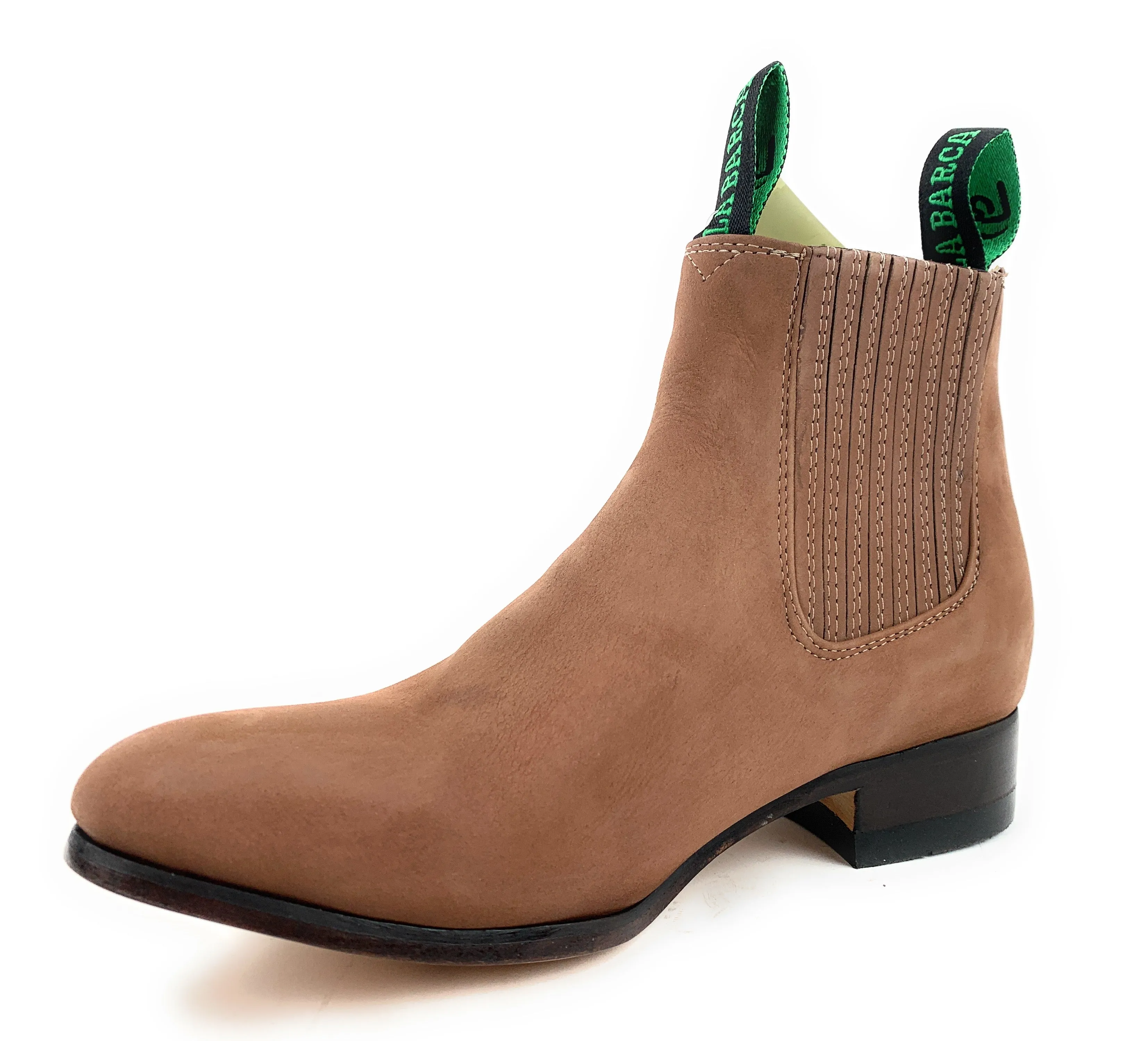 La Barca Men's Topo Suede Botin Charro