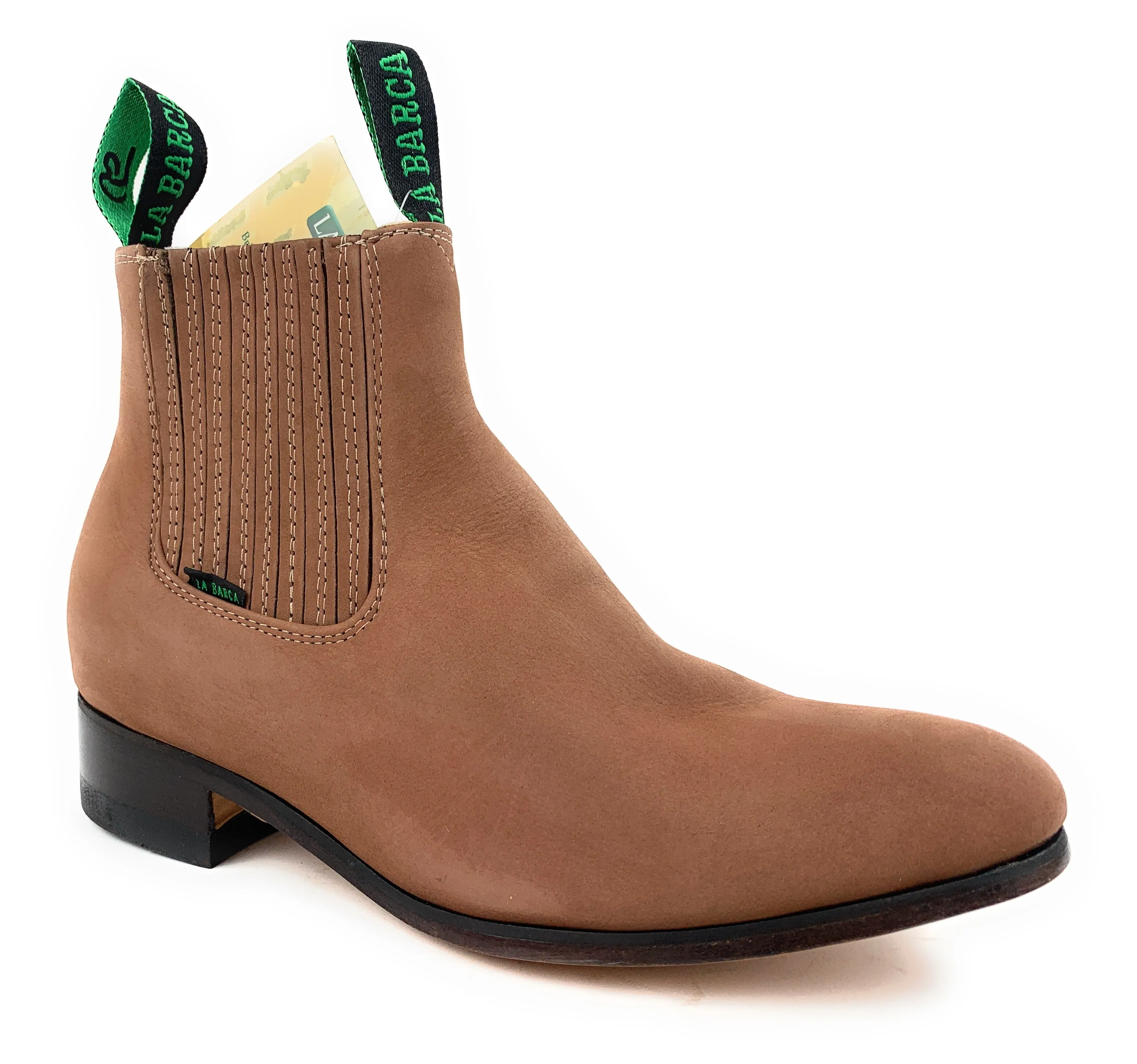 La Barca Men's Topo Suede Botin Charro