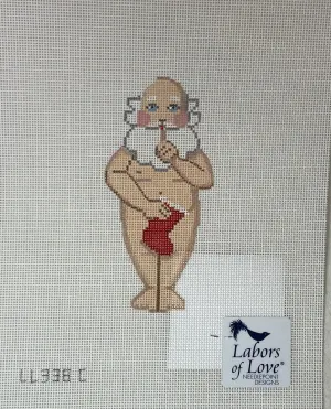 Labors of Love LL338C Naked Santa with Stocking