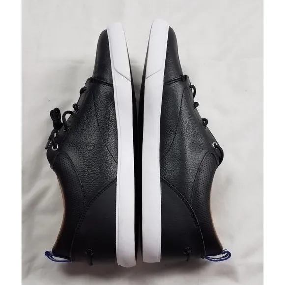 Lacoste Men's Sz. 11.5  Bayliss 119 1 U Black/White Leather Sneaker