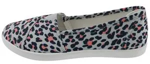 Ladies Printed Fabric Slip-On Sneaker