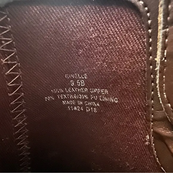 Lauren Ralph Lauren Leather Ginelle Ankle Boots Brown 9.5