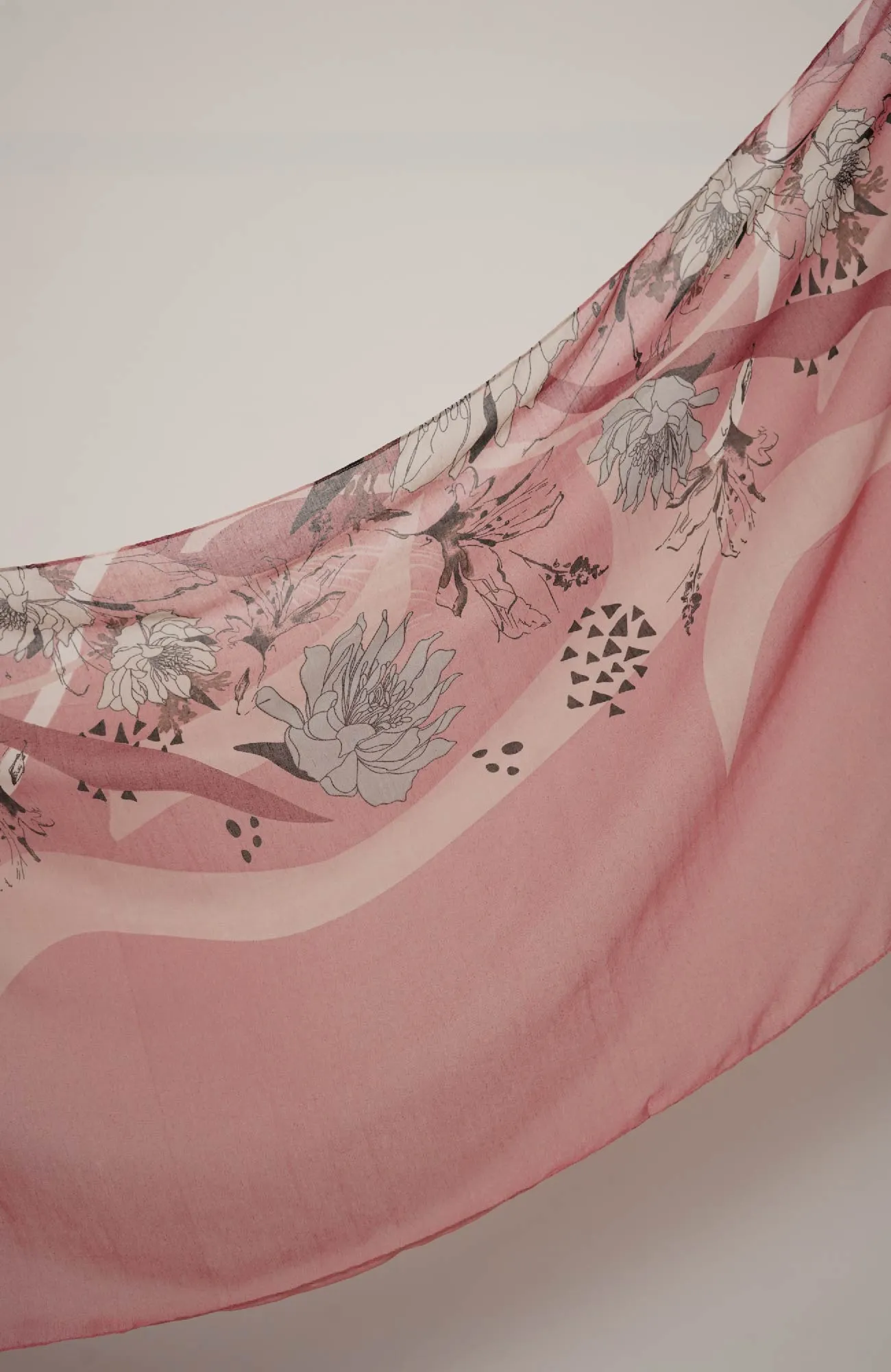 Lawn Print-Bloom candy pink