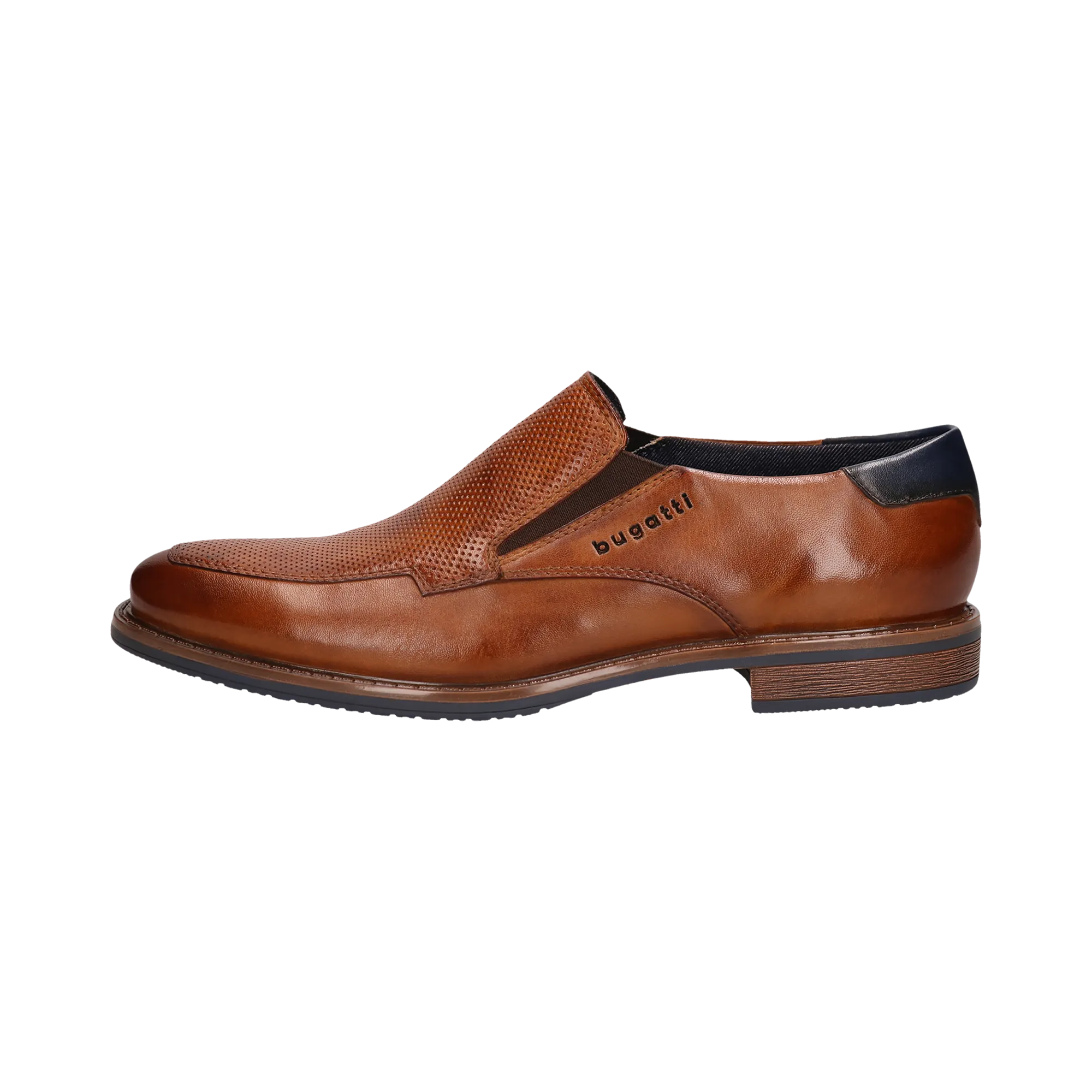 Leder Slip on cognac