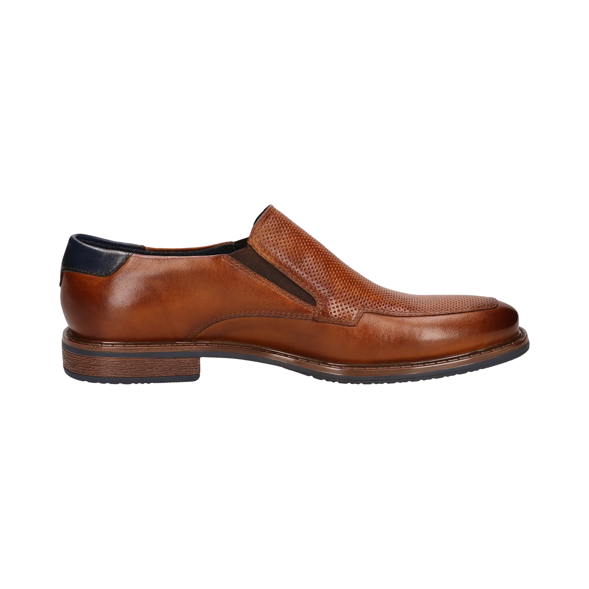 Leder Slip on cognac