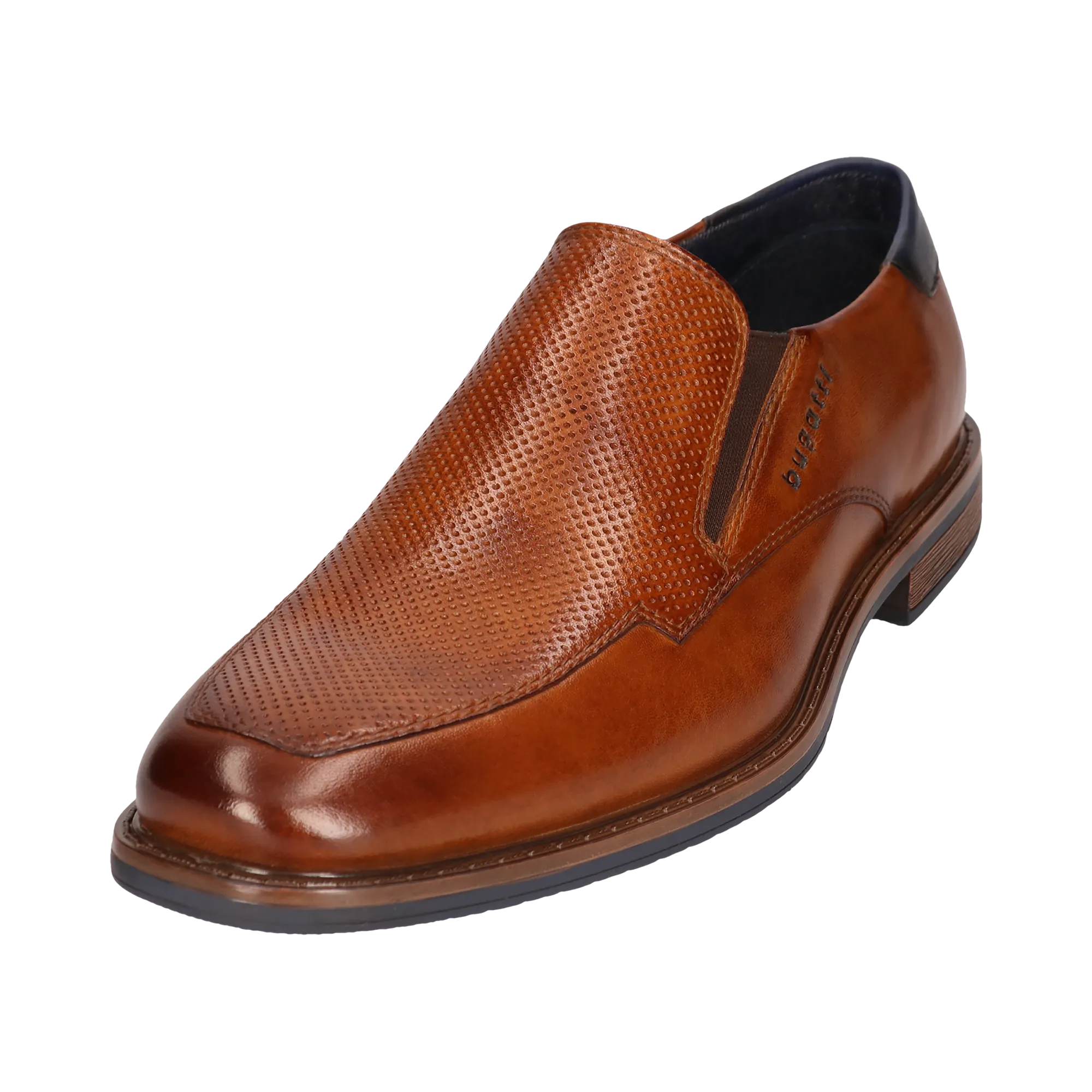 Leder Slip on cognac