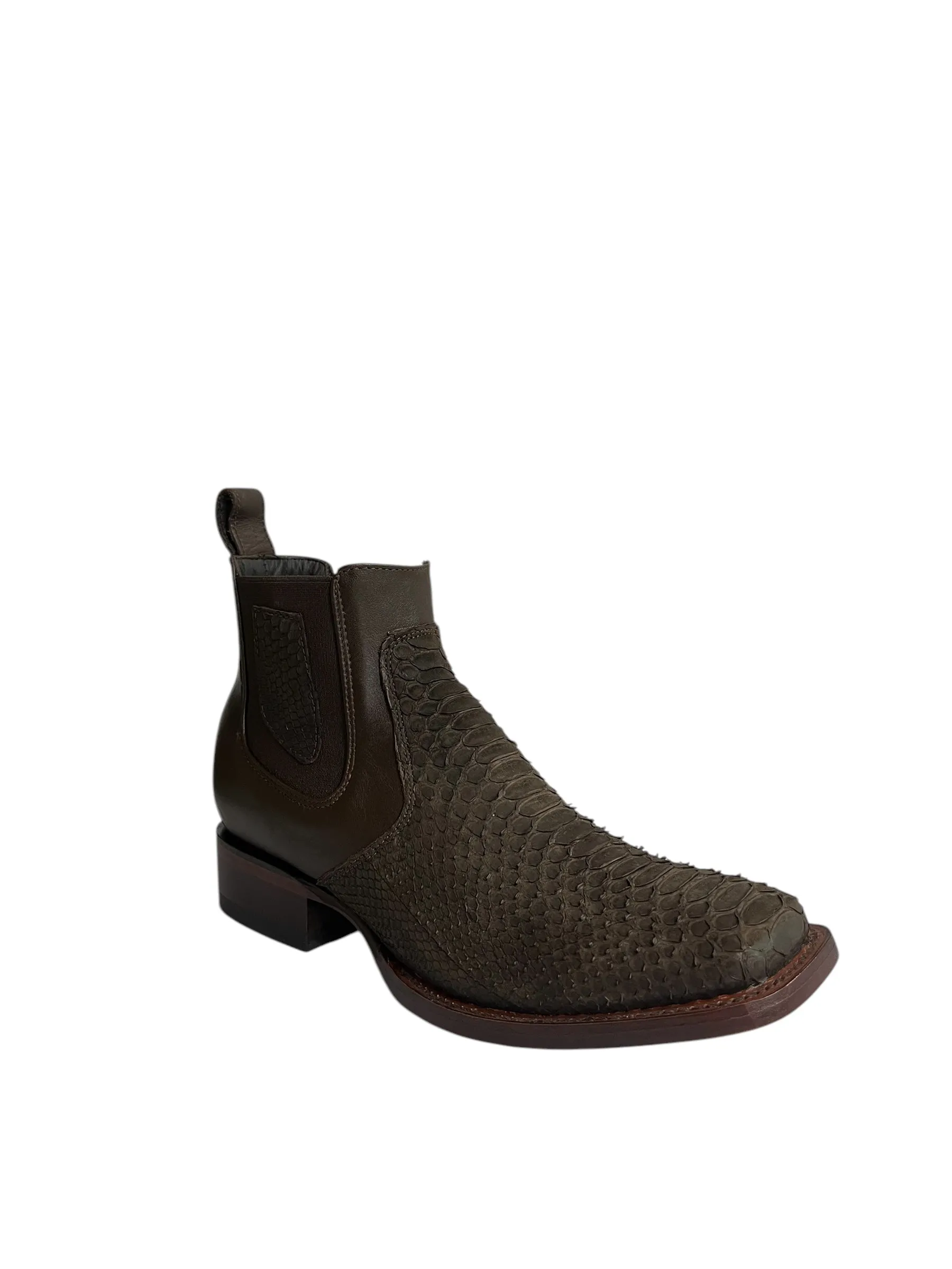 Los Altos Ankle Boot Python Nobuck Brown - 82BVN5707
