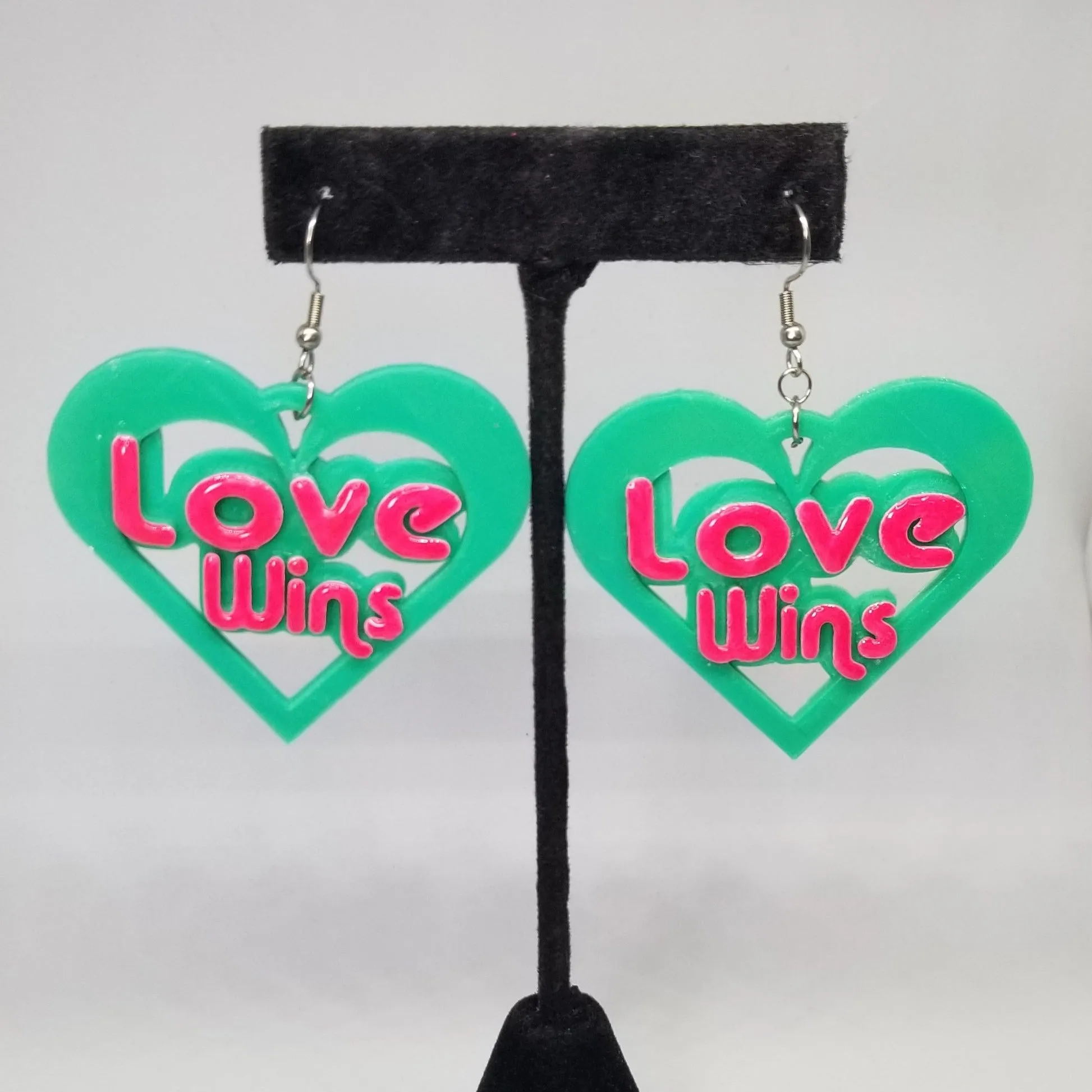 Love Wins 3D Printed Earrings