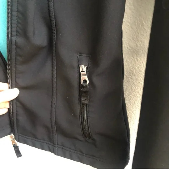 Lucy Athletic Fleece Lined Jacket with Hoodie size Small