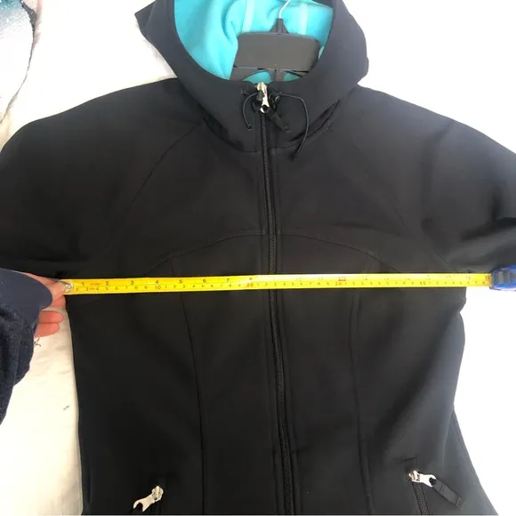 Lucy Athletic Fleece Lined Jacket with Hoodie size Small