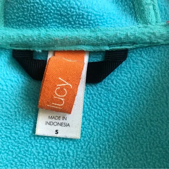Lucy Athletic Fleece Lined Jacket with Hoodie size Small