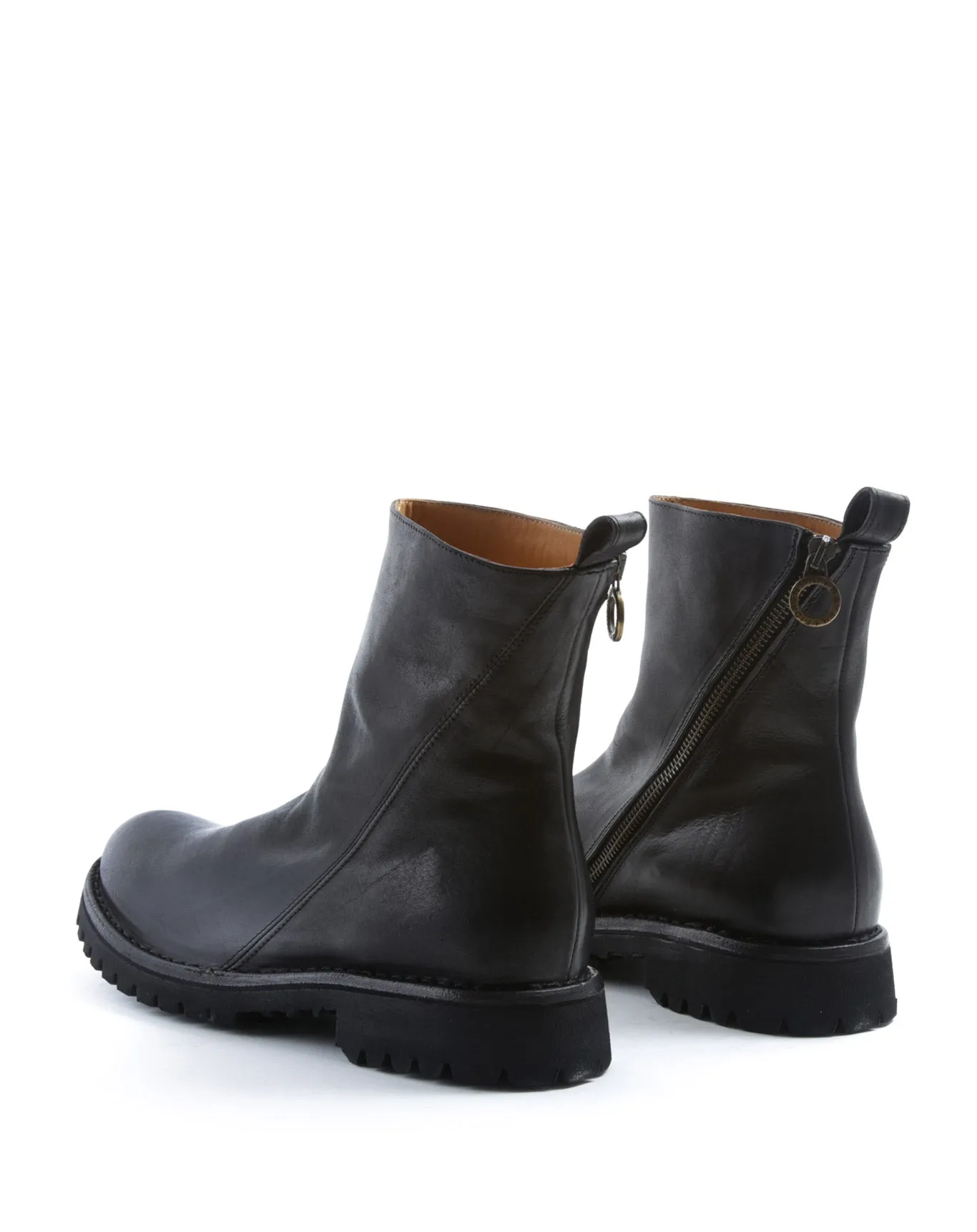 M-EVI Black Leather Boots
