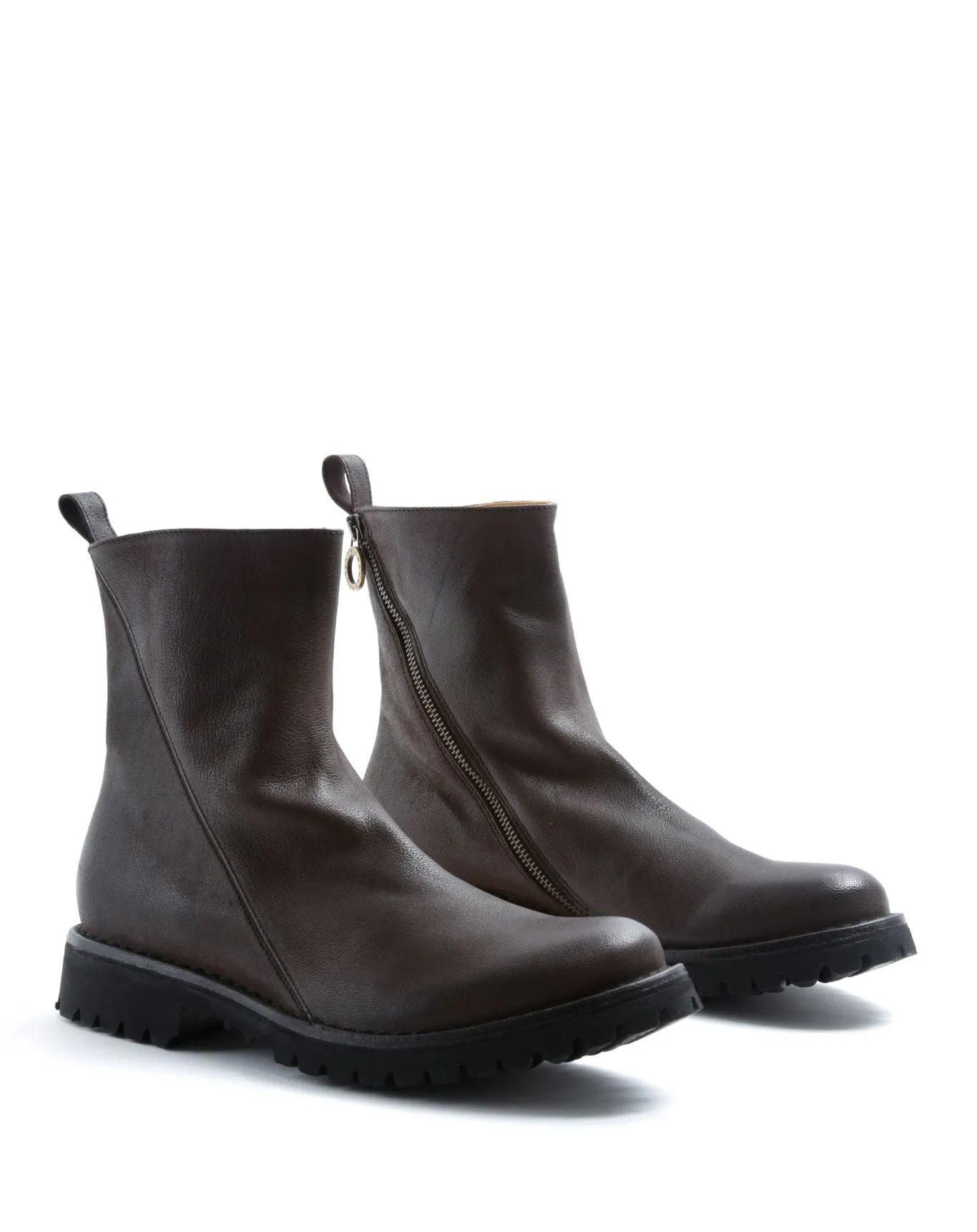 M-EVI Brown Leather Boots