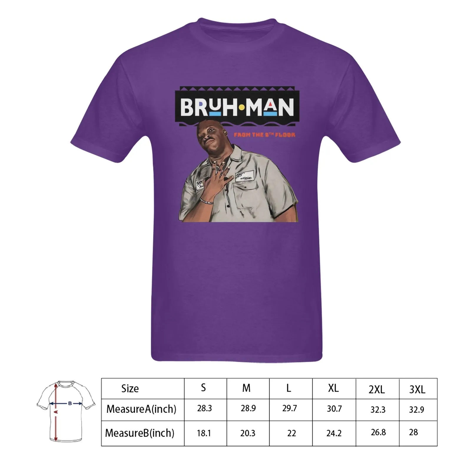 Martin - Bruh Man From The 5th Floor Men's T-shirt 100% Cotton