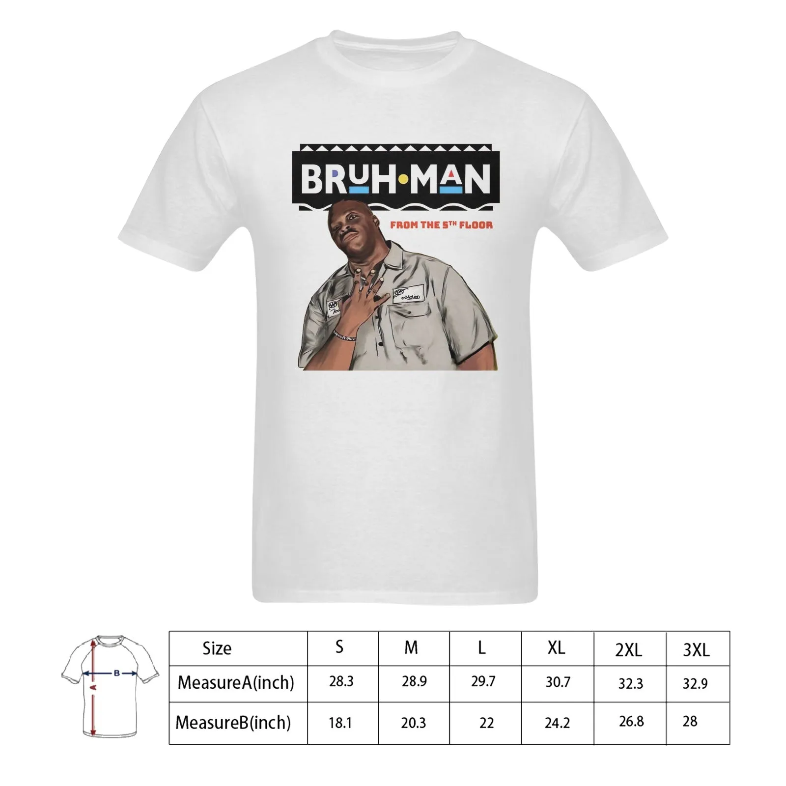 Martin - Bruh Man From The 5th Floor Men's T-shirt 100% Cotton