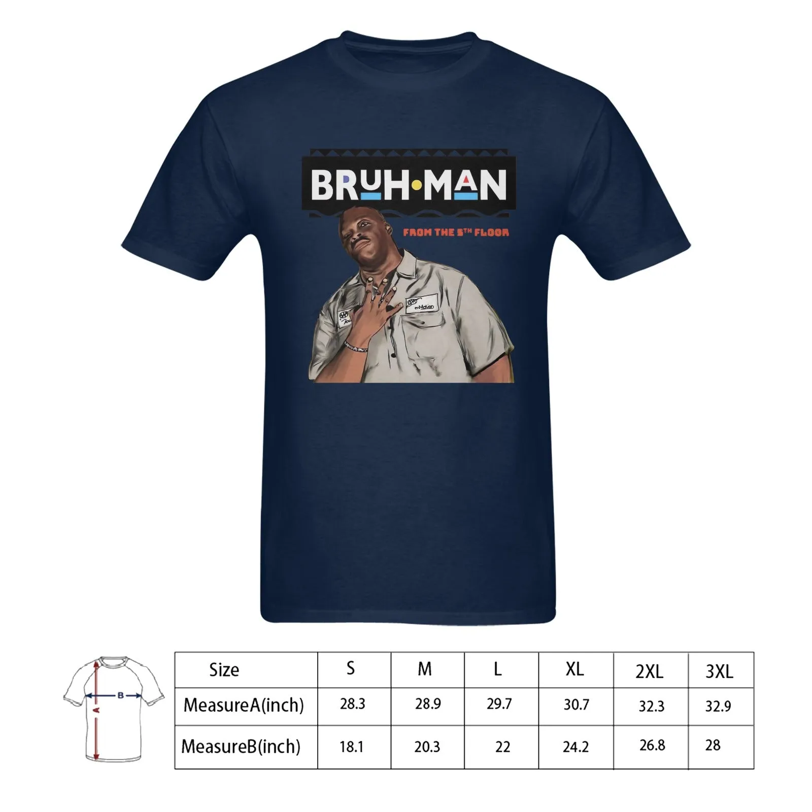 Martin - Bruh Man From The 5th Floor Men's T-shirt 100% Cotton