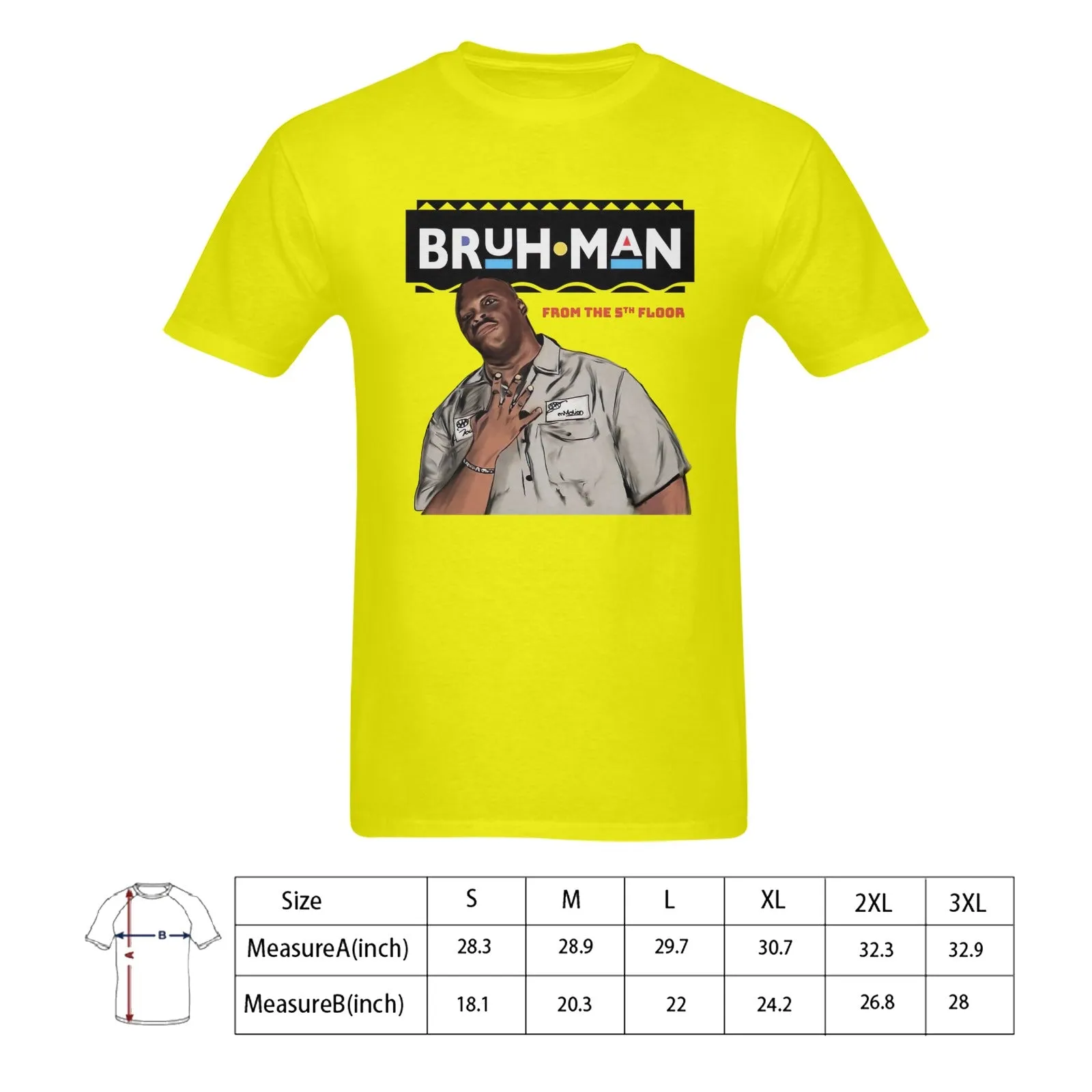 Martin - Bruh Man From The 5th Floor Men's T-shirt 100% Cotton