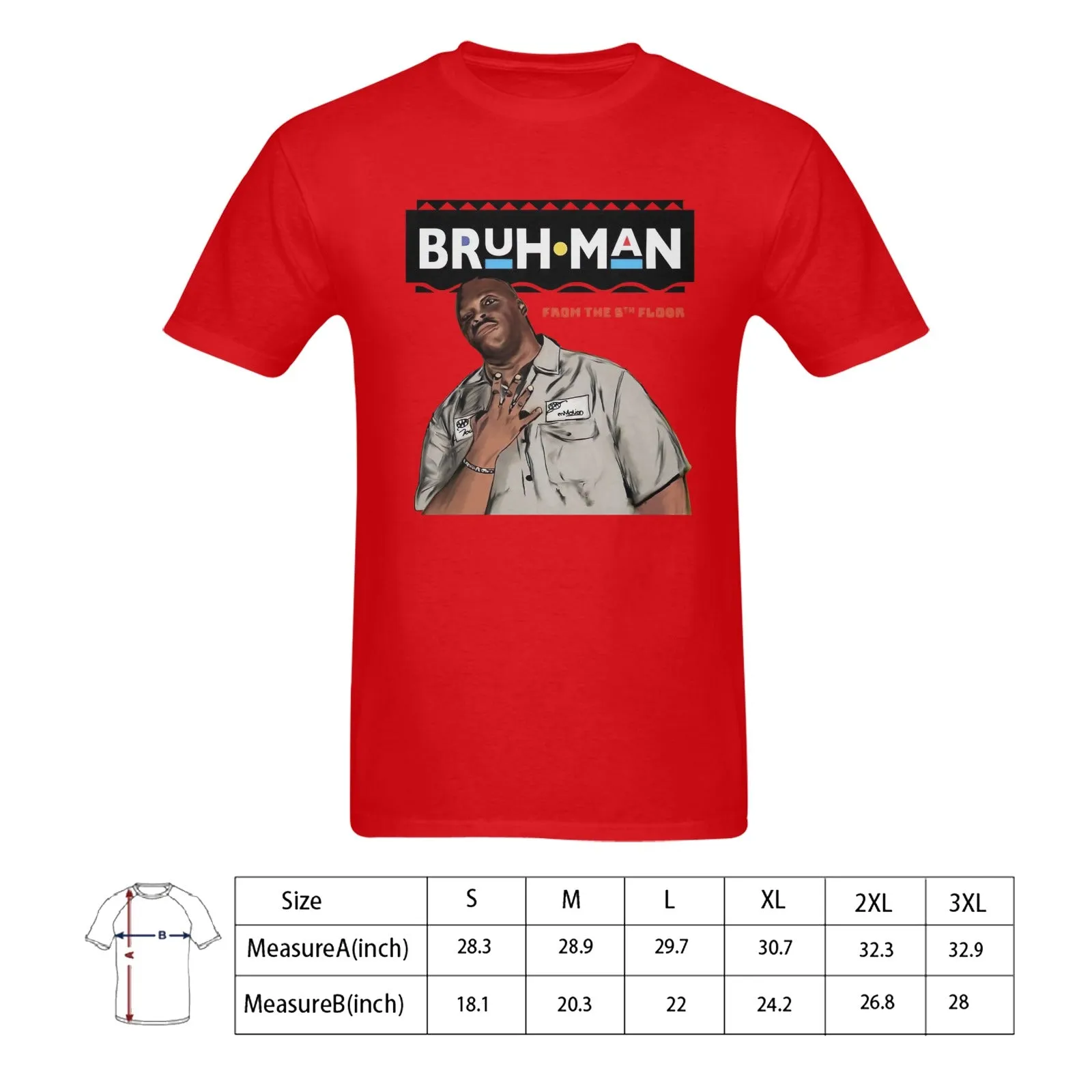 Martin - Bruh Man From The 5th Floor Men's T-shirt 100% Cotton