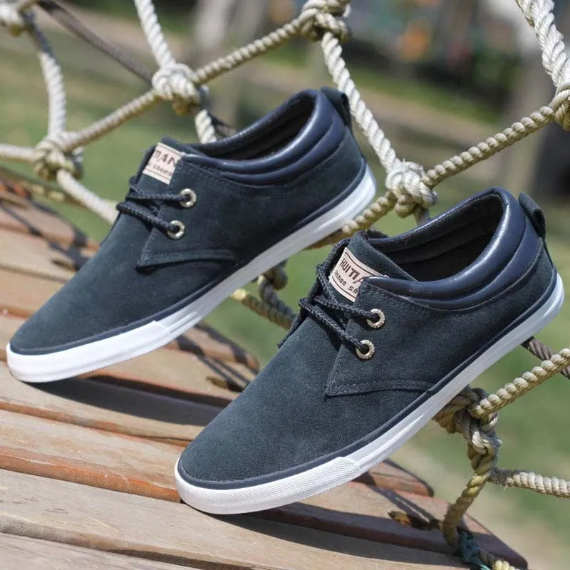 Men Shoes Lace Up Men Canvas Shoes Male Casual Shoes For Men Trainers Black