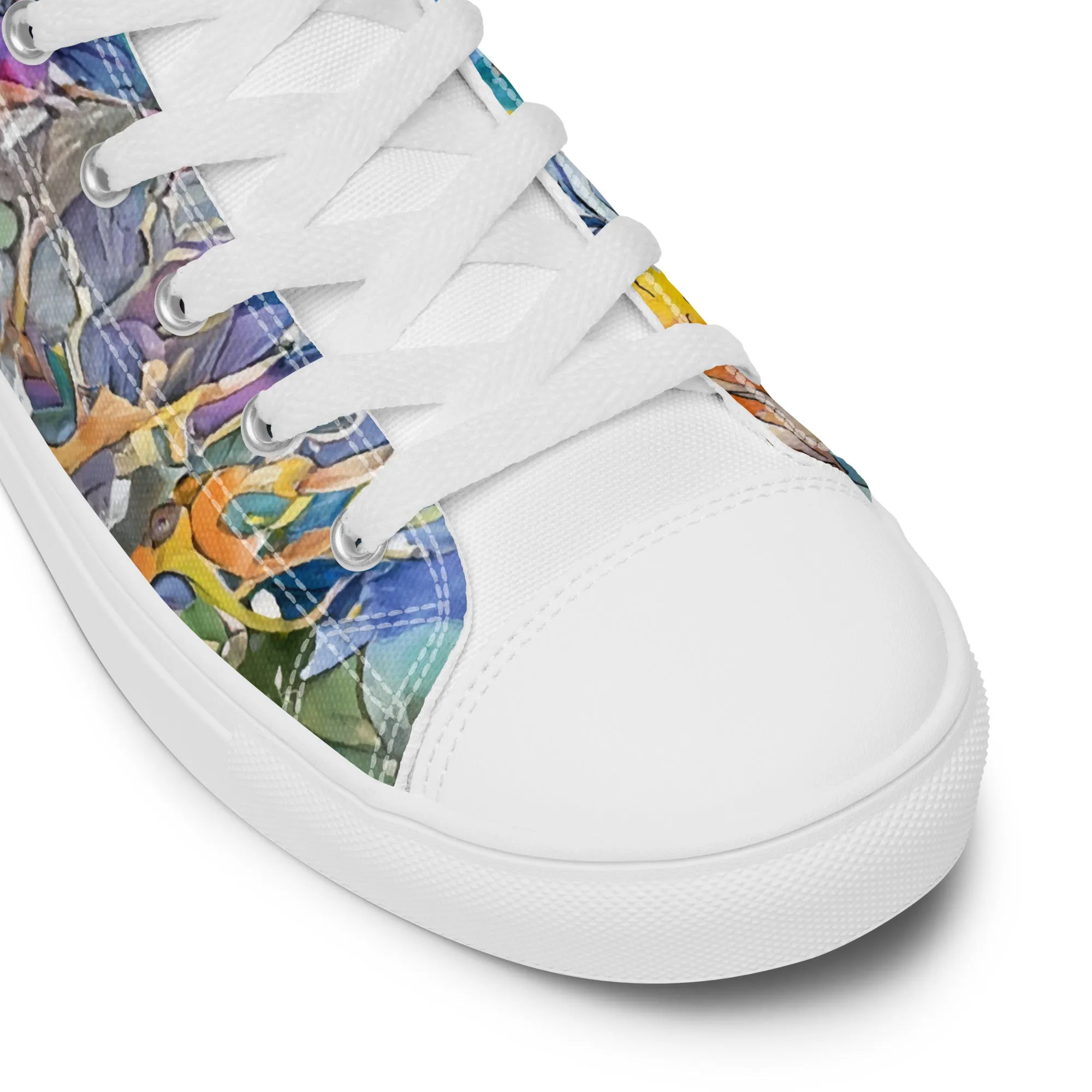Men's Ocean Watercolor High Tops