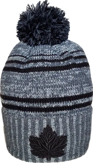 Mighty Maple Fleece Lined Toque Grey Black