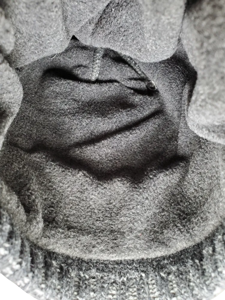 Mighty Maple Fleece Lined Toque Grey Black