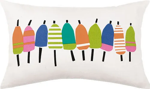 Multi Buoys Printed Pillow