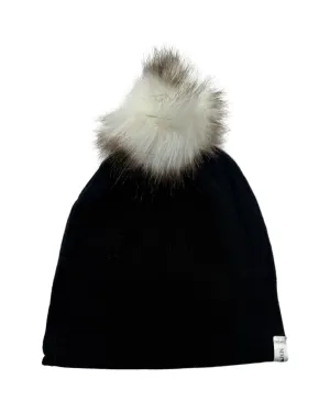 My Mila black pompom hat - large