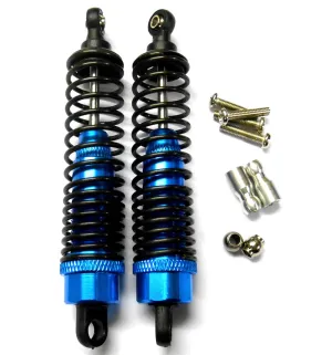 N106004B 1/10 Scale Buggy Shock Absorber Damper Alloy HSP 90mm Long Blue x 2