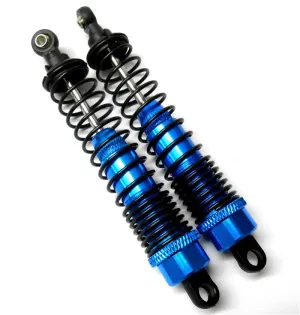 N108004B 1/10 Scale Monster Truck Shock Absorber Alloy HSP 100mm Long Blue x 2