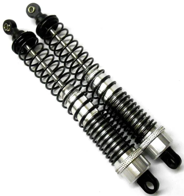 N180007S 1/10 Scale Buggy Shock Absorber Alloy HSP 120mm Long Silver x 2