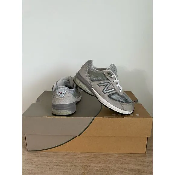 New Balance 990 V5 Grey/White Toddler Sneakers IC990GL5- SZ 10 C
