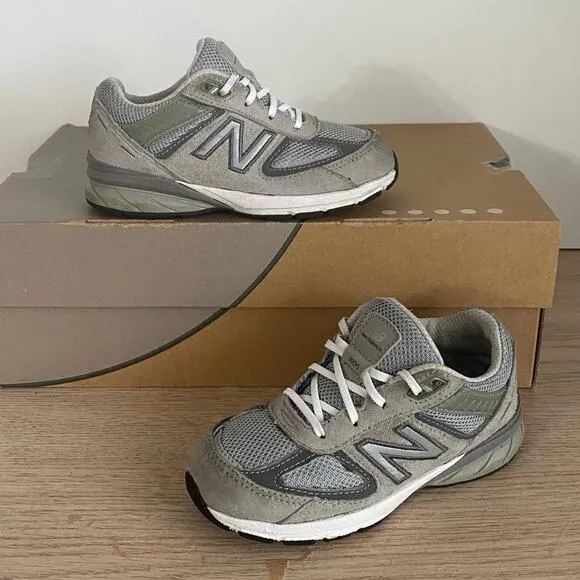 New Balance 990 V5 Grey/White Toddler Sneakers IC990GL5- SZ 10 C
