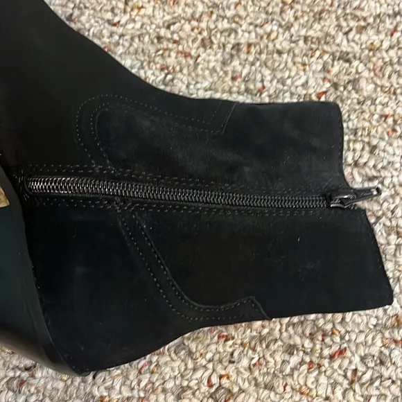 NEW Coconuts by Matisse Women's Black Fringe Jane Western Ankle Boots Size 6