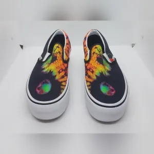 New Vans Classic Slip-on Stackfoam Paradoxical Black/Multi Sz M7.5/W9