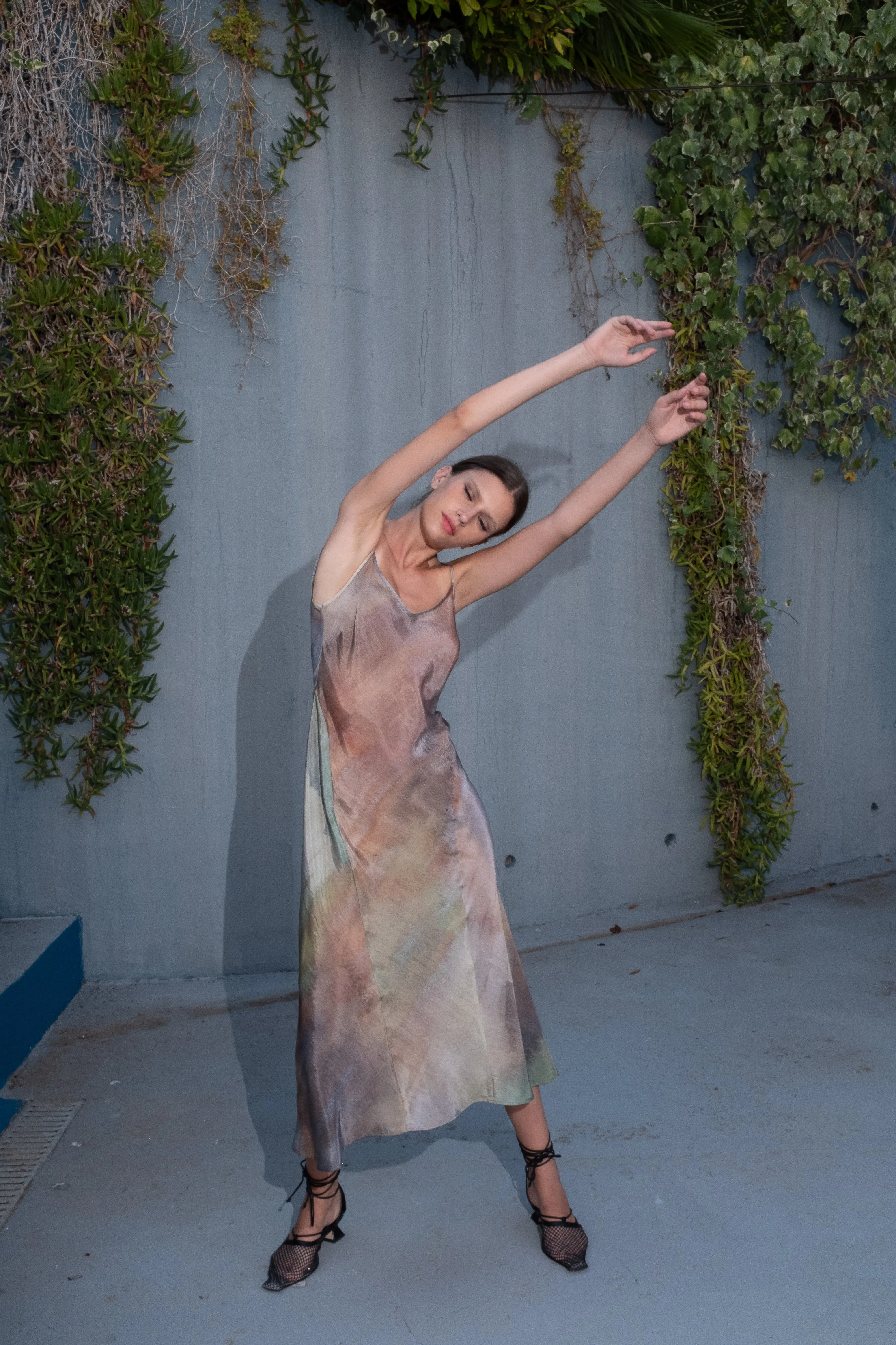 Noir Slip Dress - Naiad