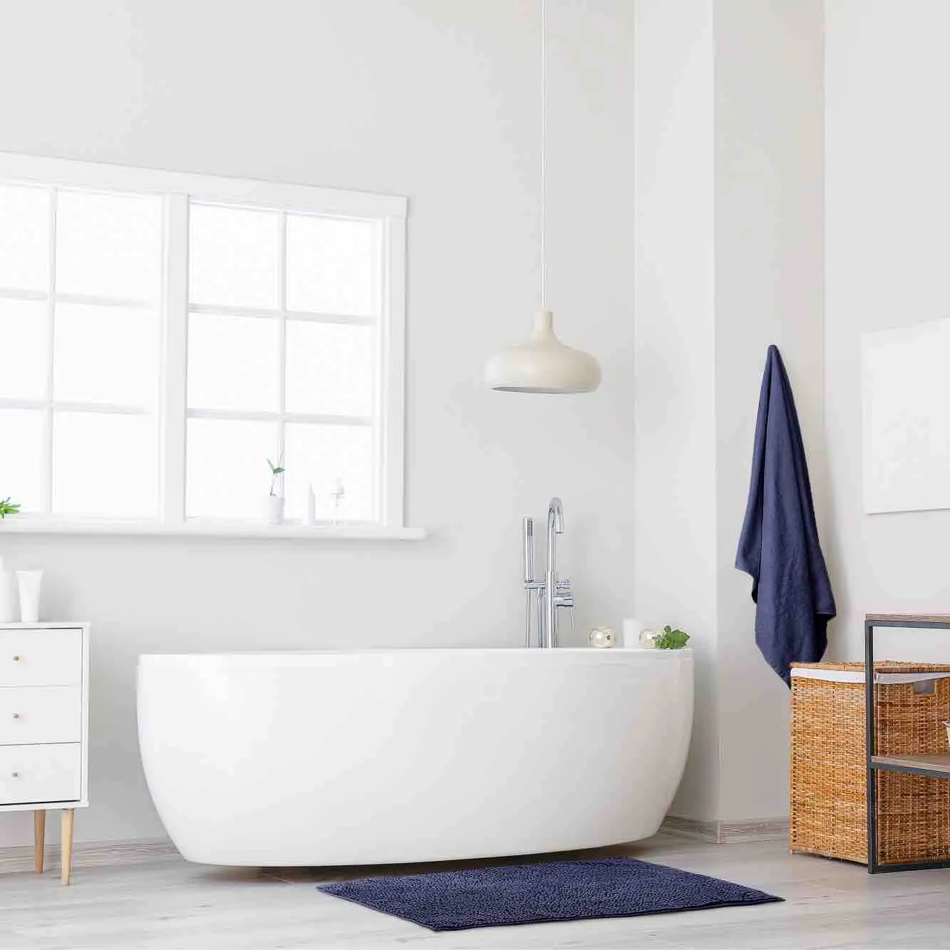 Noodle Bath Mat - Navy