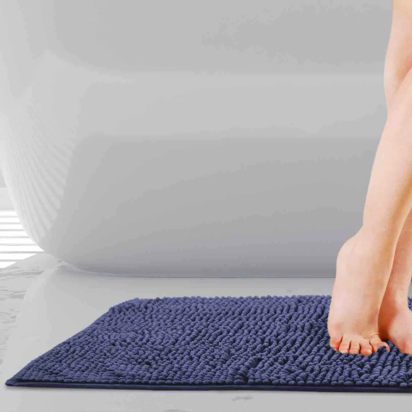 Noodle Bath Mat - Navy