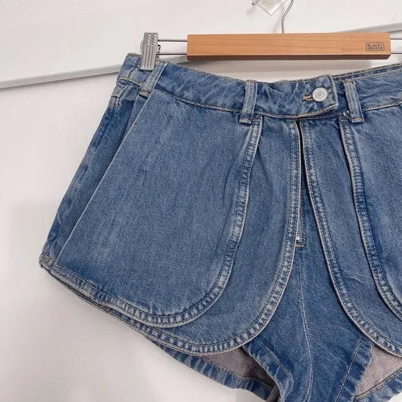 NWOT Free People Prince Street Denim Micro Shorts Size 30