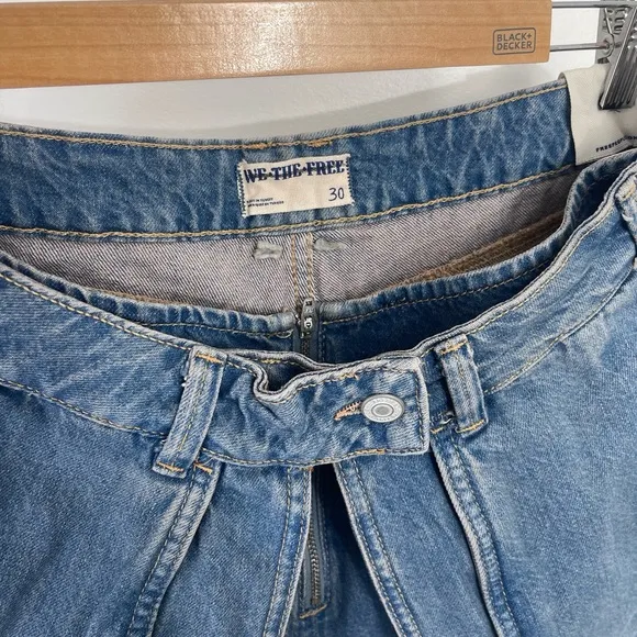 NWOT Free People Prince Street Denim Micro Shorts Size 30