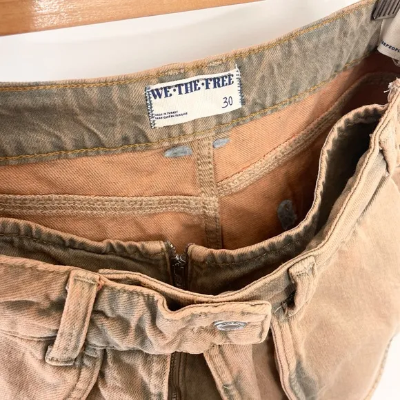 NWOT Free People Prince Street Denim Micro Shorts Size 30